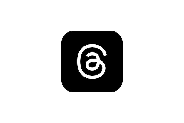 Vettore logo di thread vettoriali gratis logo di thread di icona social media