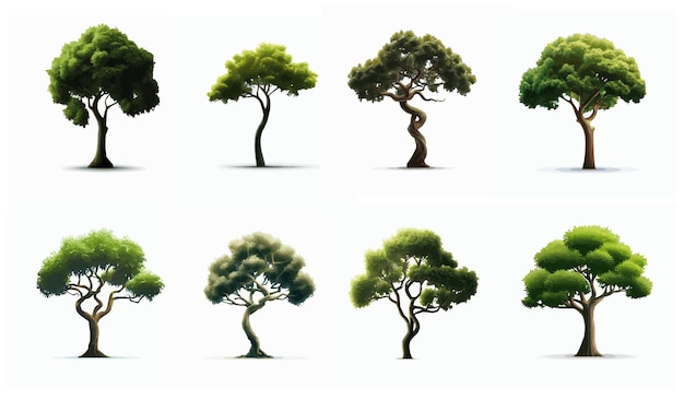 Free vector tree design and Background