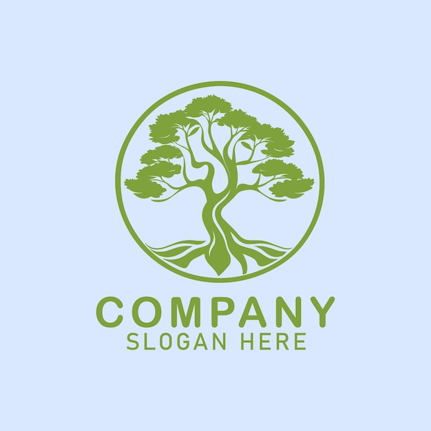 Free vector tree logo template