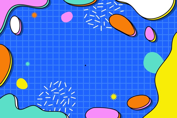 Vector 無料ベクトル トレンディな手描きの最小限の抽象的な形と背景