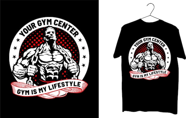 Free vector tshirt design vector files fitness tshirt design gym tshirt design gym tshirt