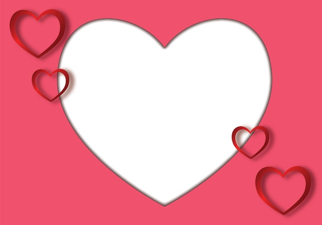 Free vector valentines day background in paper style