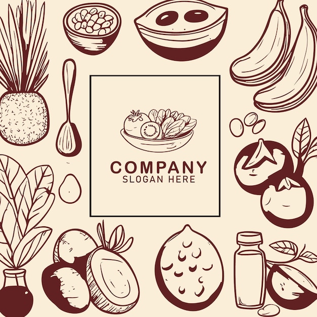 Free vector vintage vegetable background