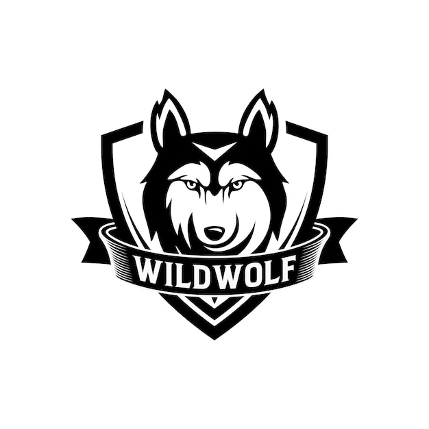 Free vector wolf logo collection