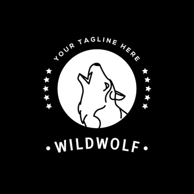 Бесплатная векторная коллекция логотипов волков