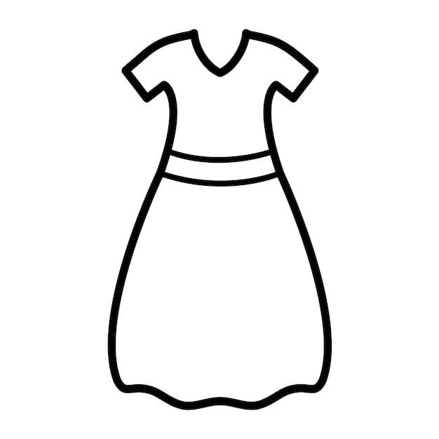 бесплатный векторный шаблон логотипа женского платья