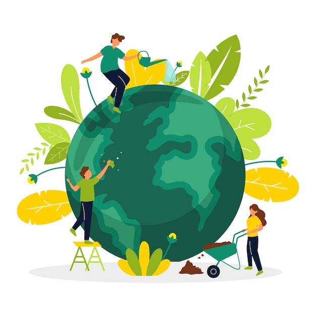 Free Vector World environment day Illustration