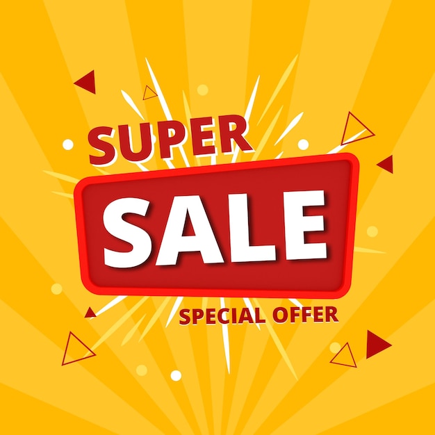 Free vector yellow simple super sale