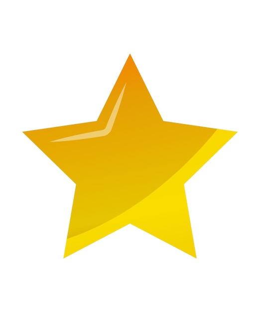 Free vector yellow star