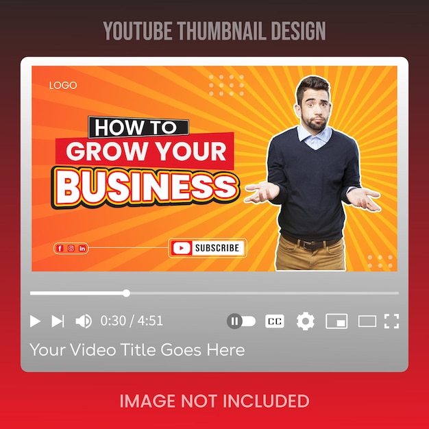 Premium Vector Free vector youtube video thumbnail or digital