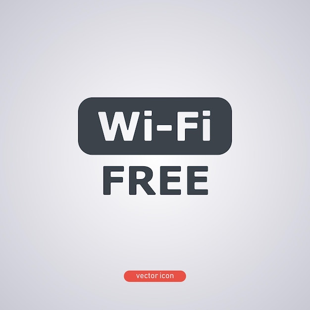 Vector free_wi_fi icon vector illustration