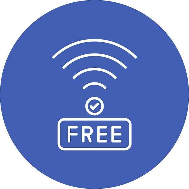 Free wifi icon vector image can be used for digital nomad