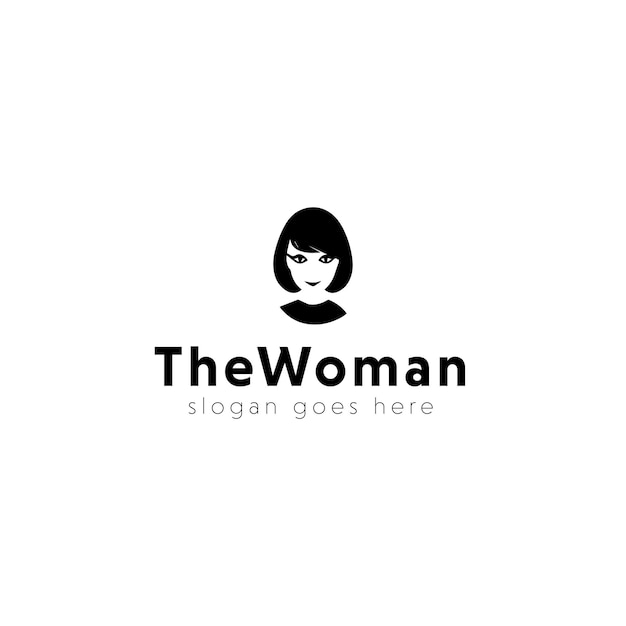 무료 여자 벡터 로고 디자인