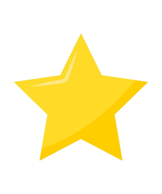 Vector free yellow star