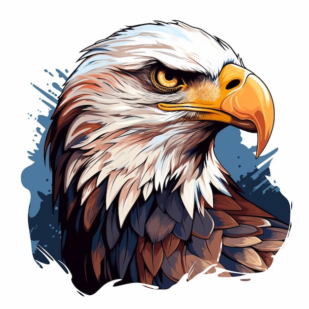 Vector freedom eagle bird vector illustration symbol animal american wing hawk design graphic a