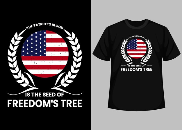 Freedom's boom typografie t-shirt ontwerp