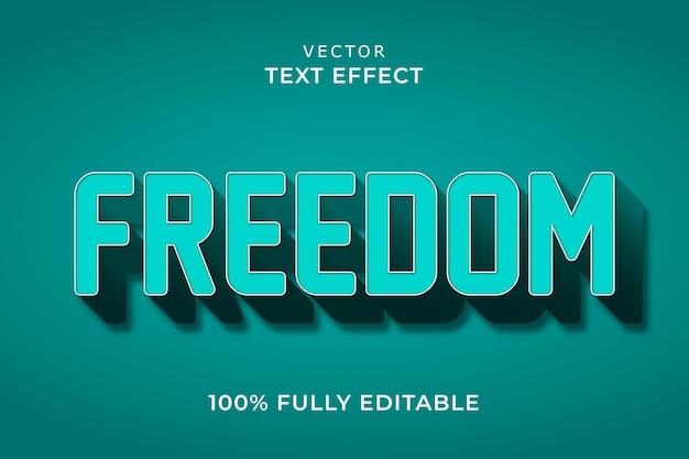 Freedom text effect