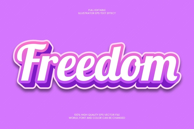 Freedom Text Effect