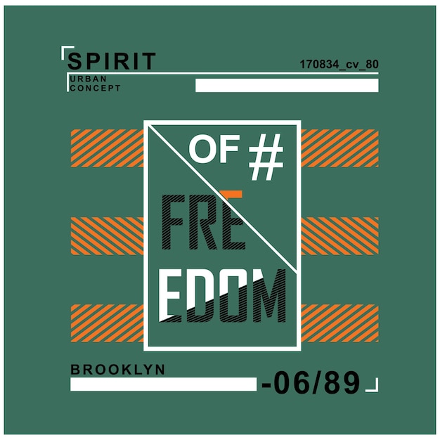 FREEDOM typography design art