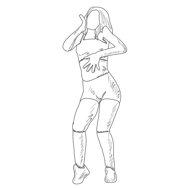 Womens Body Drawing PNG Transparent Images Free Download | Vector Files |  Pngtree