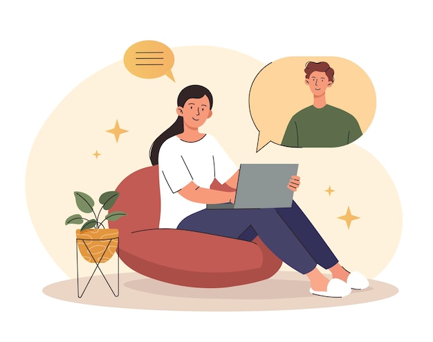 freelancer with laptop