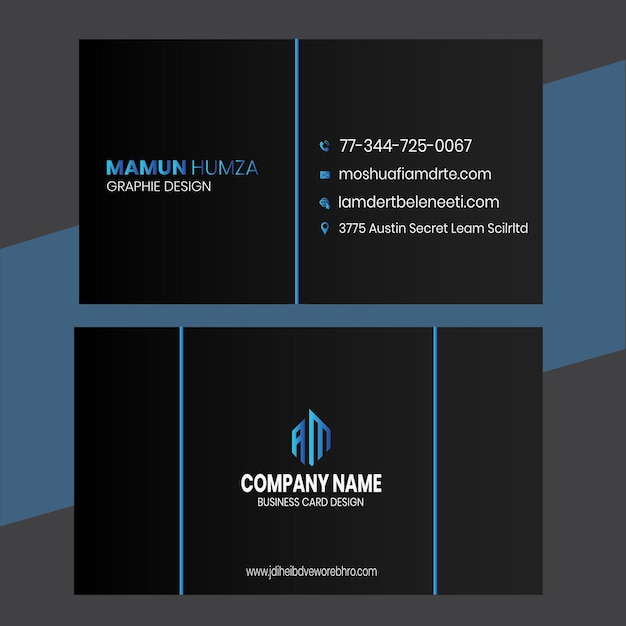 Freepik business card design