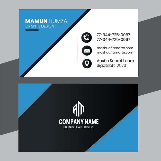 Vector freepik business card design