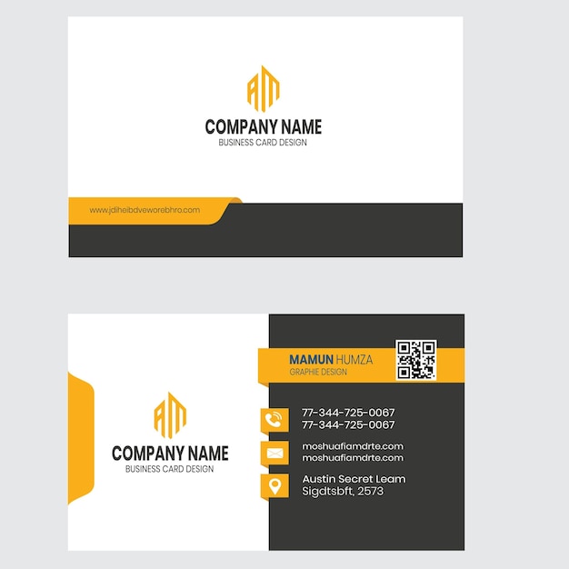 Vector freepik business card design