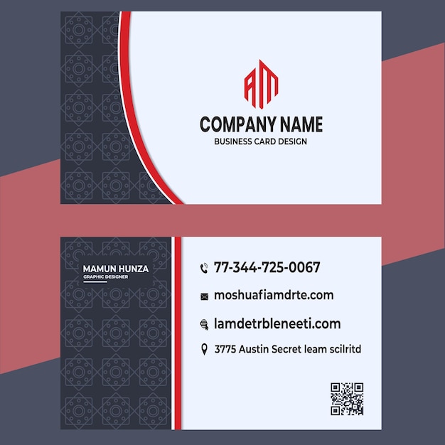 Freepik business card design