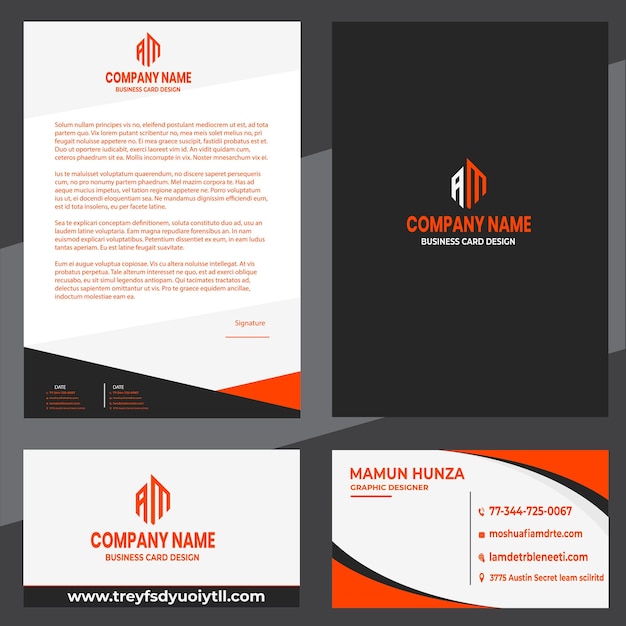 Freepik business card design