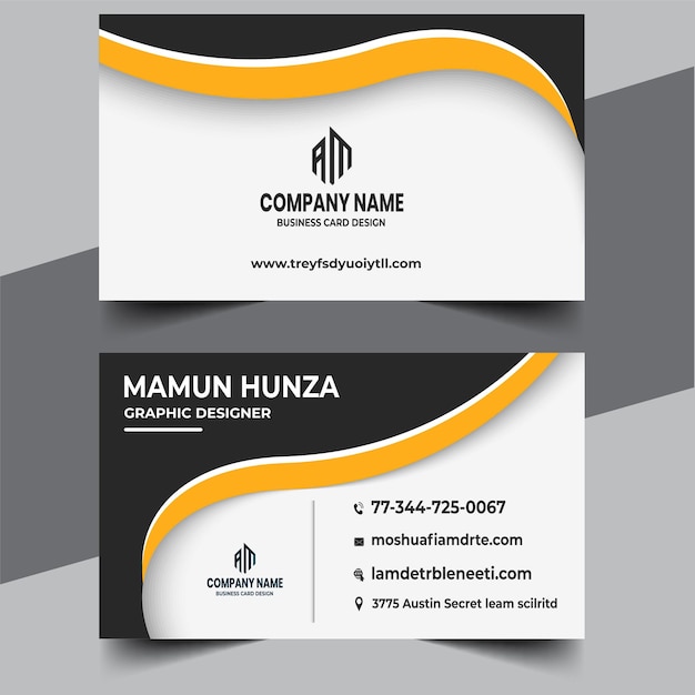 Freepik business card design