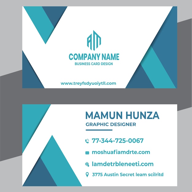 Freepik business card design