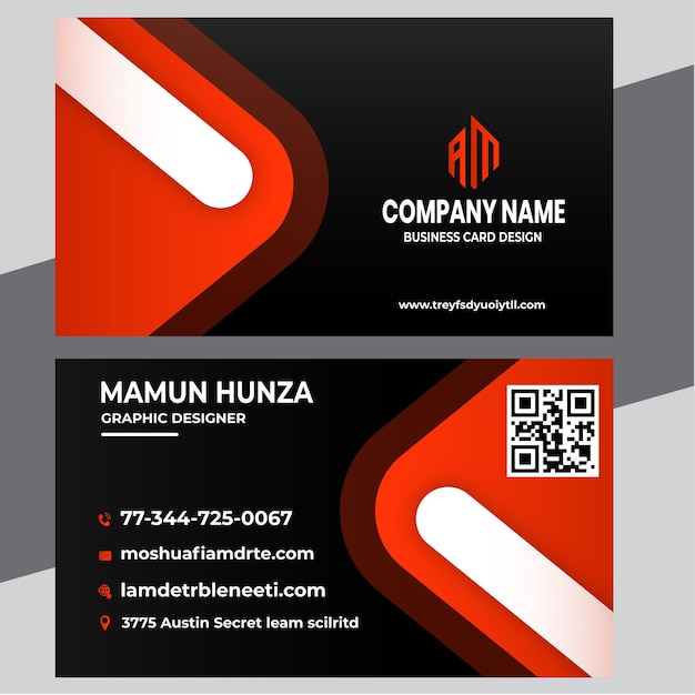 Freepik business card design