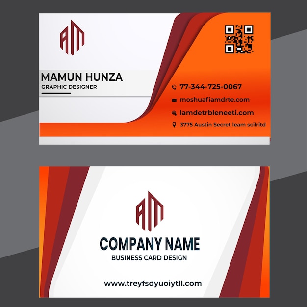 Freepik business card design