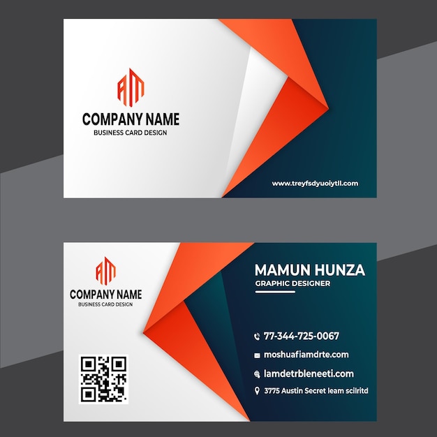 Freepik business card design