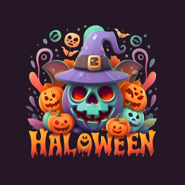 Freer vector halloween t-shirt design ai generato