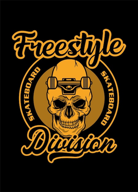 Freestyle skateboard division art