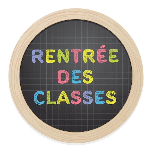 French back to school illustration