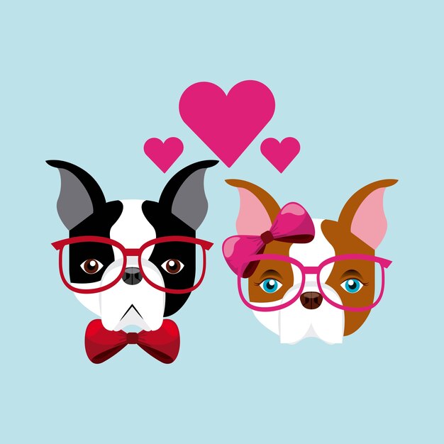 Vector french bulldog design