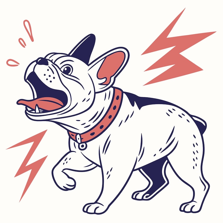 Vector french bulldog vector