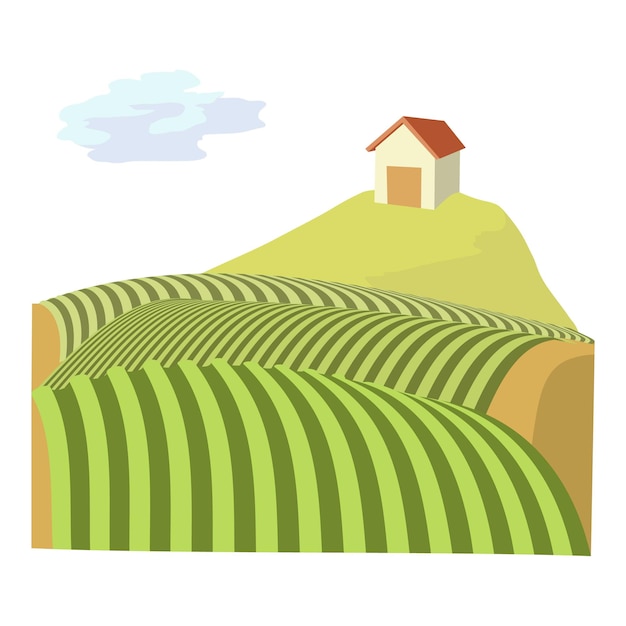 Vector french field icon cartoon illustration of french field vector icon for web