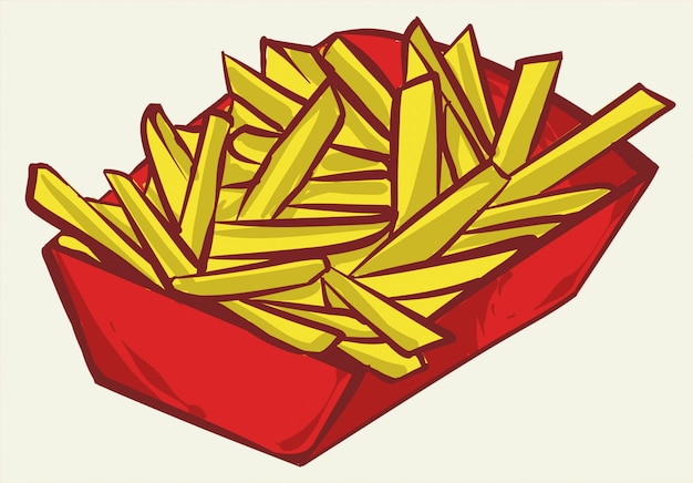  French fries illustration design