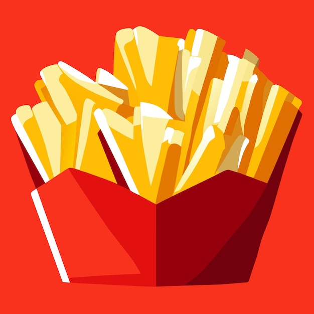 Vector french fries potato vector