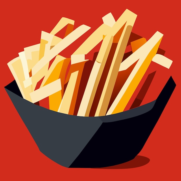 Vector french fries potato vector