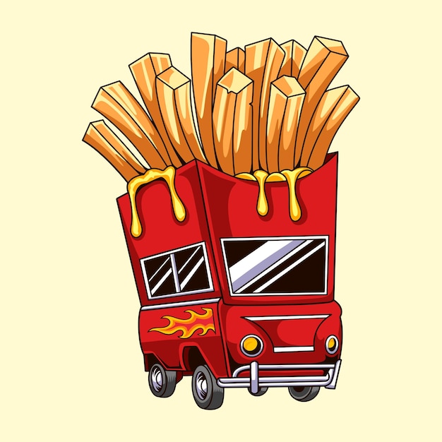 French Fries Vector Illustration