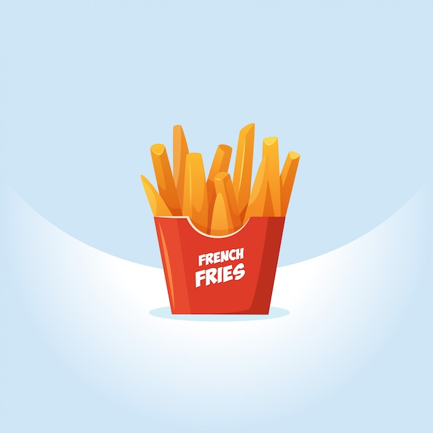 French fries vector illustration