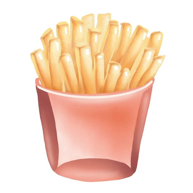 Vector french fries