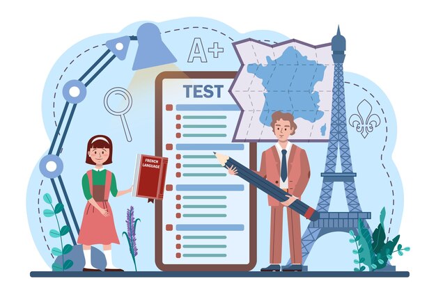 French online test illustration