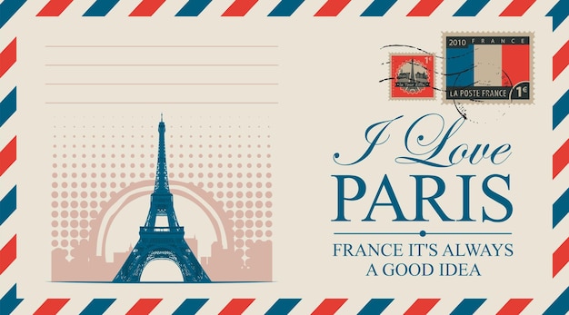 french postal envelope
