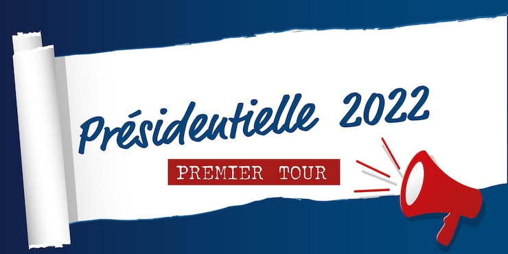Vector french presidential election vote illustration
